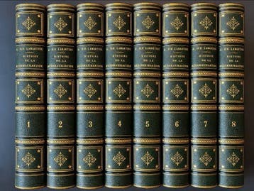 A. de Lamartine - Histoire de la Restauration - 8 volumes -