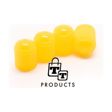 TT-products ventieldoppen kunststof geel 4 stuks, Ophalen of Verzenden, Nieuw