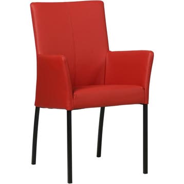 Leren eetkamerstoel Comfort met armleuning - Toledo Ducati, Ophalen of Verzenden, Nieuw, Leer, Modern