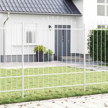 vidaXL Tuinhek WOERDEN 2 st 170 x 215 cm Gepoedercoat staal, Verzenden, Nieuw, IJzer
