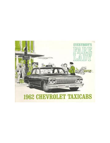 1962 CHEVROLET TAXI AUTOS BROCHURE ENGELS (USA), Nieuw, Chevrolet, Author
