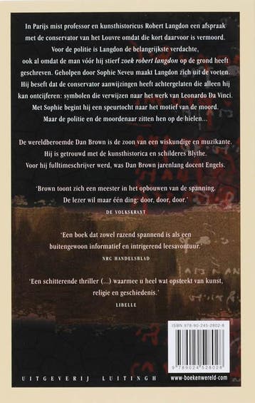 De Da Vinci code / Robert Langdon / 2 9789024528028, Verzenden, Gelezen, Dan Brown