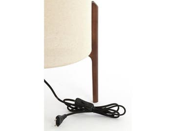 Light & Living Litto - Tafellamp - Donkerbruin Hout -, Verzenden, Nieuw
