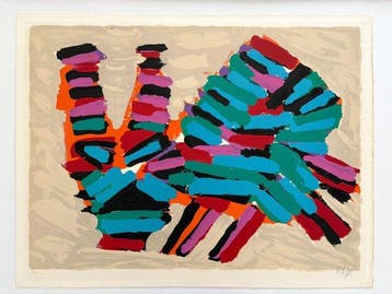 Karel Appel (1921-2006) - Frightened Cat