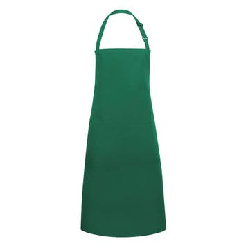 GGM Gastro | KARLOWSKY | Schort met zak Basic - Bosgroen |, Verzenden, Nieuw, Groen, Schort