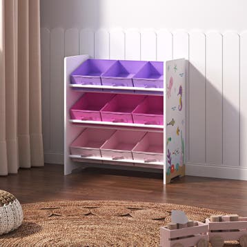 Kinderrek Boiro 59,5x62x29,5 cm oceaan motief [en.casa], Verzenden, Nieuw