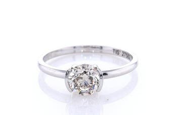 Zonder minimumprijs - Ring - 14 karaat Witgoud - 1.02ct. tw., Nieuw