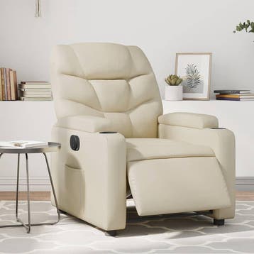vidaXL Fauteuil elektrisch verstelbaar kunstleer, Huis en Inrichting, Verzenden, Nieuw