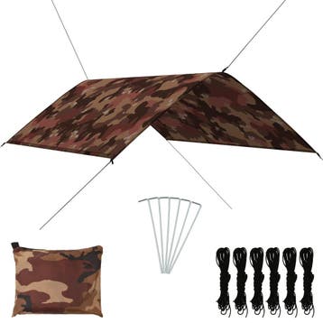 vidaXL Afdekzeil 3x2 m camouflage, Verzenden, Nieuw