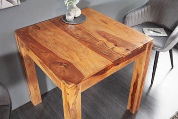 Massief houten eettafel PURE 70cm bistrotafel met, Ophalen of Verzenden, Nieuw
