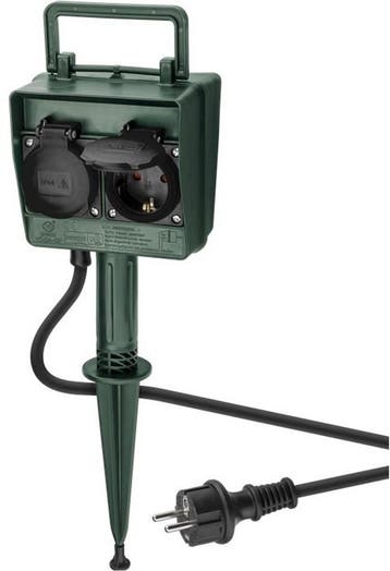 Goobay IP44 outdoor stekkerdoos | 4 contacten | grondpin | 2, Verzenden, Nieuw