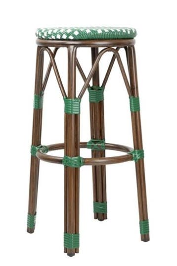 Parijse Stijl PE Rotan Barkrukken Groen Stip Mix (2 Pack), Verzenden, Nieuw in verpakking