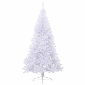 vidaXL Kunstkerstboom met standaard half 240 cm PVC groen, Verzenden, Nieuw