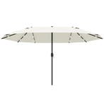 TRUUSK Dubbele Parasol Met LED - 440 x 256 cm - Tuinparasol, Verzenden