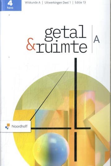 Getal  Ruimte havo A deel 1 Uitwerkingen 9789001064891, Boeken, Techniek, Zo goed als nieuw