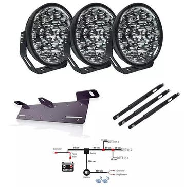W-ligt 9inch verstraler SET, Auto-onderdelen, Verlichting, Ophalen of Verzenden, Nieuw