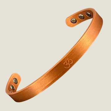 Koperen gezondheids-klemarmband OHM met 6 magneten – 16 cm, Ophalen of Verzenden, Nieuw