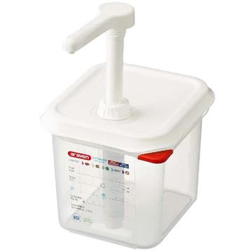 Sausdispenser | Kunststof | 2.6L | Transparant | 1/6 GN |, Verzenden, Nieuw in verpakking