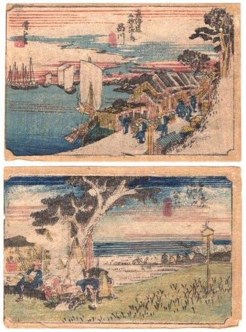 Shinagawa: Dawn (Shinagawa: Hinode) - Fukuroi () - Sekk, Antiek en Kunst