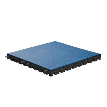 Rubber tegel met pen- en gat verbinding EPDM - Blauw - 50x50, Verzenden, Nieuw