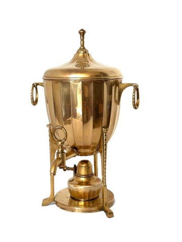 WMF / Geislingen - WMF - Samovar - 123 - Messing, Koper -, Antiek en Kunst