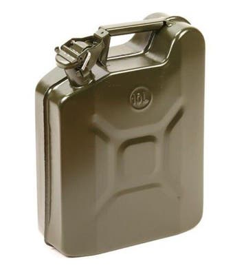 Jerrycan 10 Liter staal, Doe-het-zelf en Verbouw, Verzenden, Nieuw