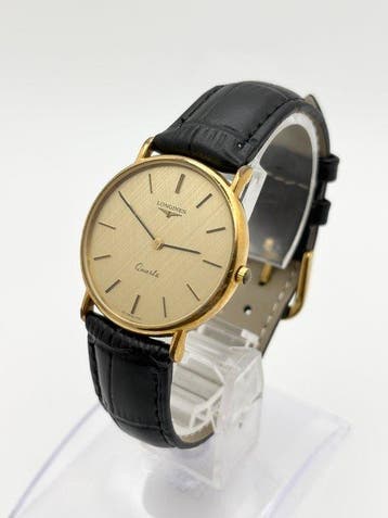Longines - Longines – Vintage Quartz – Gold-Tone – Champagne