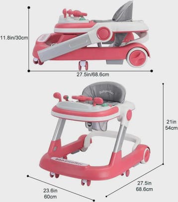 2-in-1 Baby Loopstoel met Afneembare Speel- en Voedingsblad, Diversen, Verzenden, Nieuw