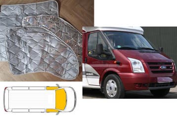 Raamisolatie voorzijde ramen Ford Transit 2006-2014 Grijs, Ophalen of Verzenden, Nieuw