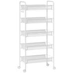 Keukenwagen Met 5 Draadmanden, 4 Haken, 4 Wielen, 2 Handvatt, Verzenden, Nieuw