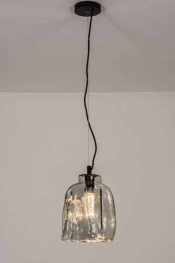 Rietveld Hanglampen - Zwart, Grijs - Glas, Metaal, Verzenden, Nieuw