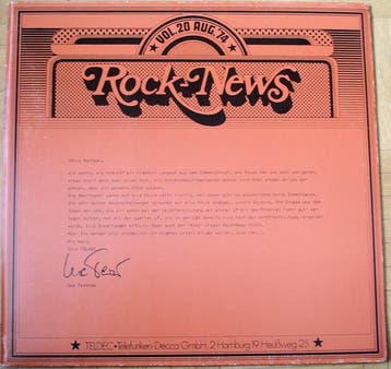 LP gebruikt - Various - Rock-News Vol. 20 Aug. 74, Cd's en Dvd's, Verzenden, Zo goed als nieuw, Overige formaten