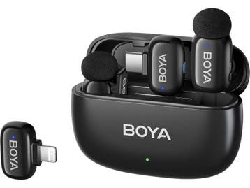 Boya Mini-12 - Ultra Mini Draadloze Microfoon - 2TX+2RX -, Muziek en Instrumenten, Verzenden, Nieuw