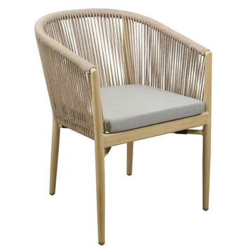 Stoel | VEGA | Aluminium Rotan/Aluminium | Beige |, Verzenden, Nieuw in verpakking
