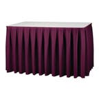 Tafelrok Boxpleat bordeaux, Verzenden, Nieuw