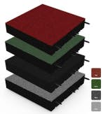 Rubber tegel met pen- en gat verbinding 50x50 cm - 110 mm, Tuin en Terras, Tegels en Klinkers, Verzenden, Nieuw