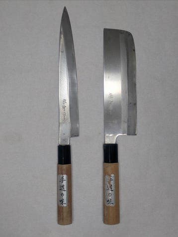 Keukenmes - Staal, Hout - Japan - Traditionele Japanse
