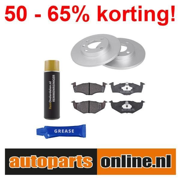Remschijven + Remblokken Volkswagen (vw) Polo voorzijde, Auto-onderdelen, Besturing, Nieuw, Verzenden