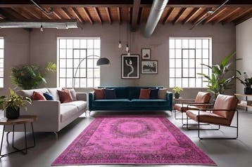 Roze vintage - Vloerkleed - 290 cm - 180 cm - met, Nieuw