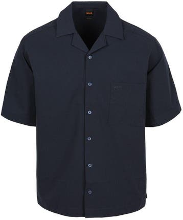 BOSS Lapisy Overhemd Navy maat XL Heren, Kleding | Heren, Overhemden, Verzenden, Nieuw, Blauw, BOSS