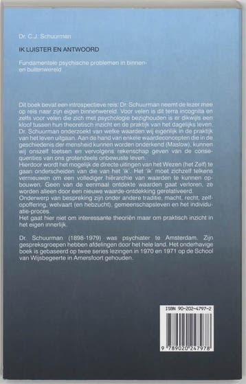 Ik luister en antwoord 9789020247978 C.J. Schuurman, Verzenden, Gelezen, C.J. Schuurman