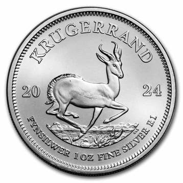 Krugerrand 1 oz 2024, Verzenden, Zuid-Afrika, Losse munt, Zilver