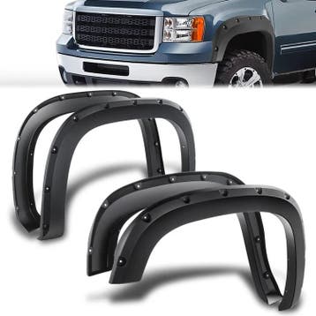 ABS Scherm Verbreders Flat Black GMC Sierra, Auto-onderdelen, Ophalen of Verzenden, Nieuw, Spatbord