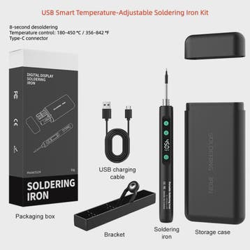 15W USB Slimme Soldeerbout Set met Temperatuurregeling en Ty, Verzenden, Nieuw