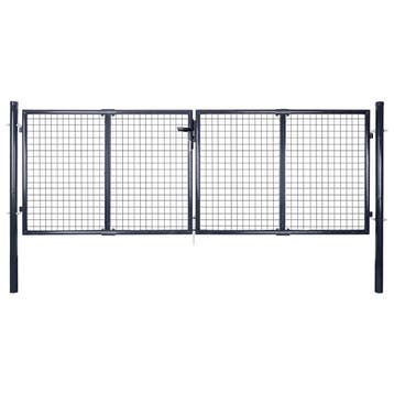 vidaXL Tuinhek van gaas gegalvaniseerd staal 300x100 cm, Verzenden, Nieuw