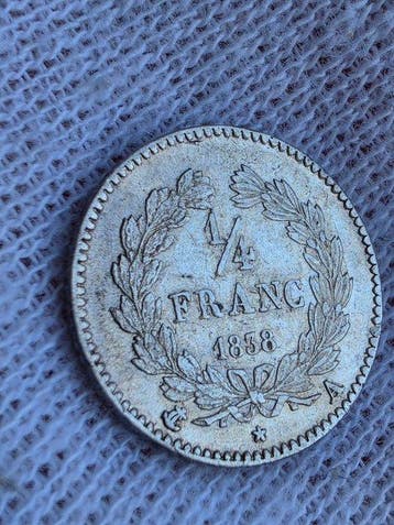 Frankrijk. Louis Philippe I. 1/4 Franc 1838-A, Paris (Zonder