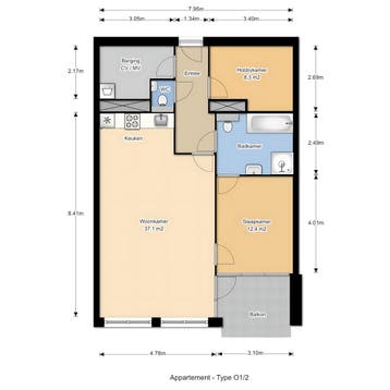 Appartement in Den Haag gevonden voor €1650,- pm, Huizen en Kamers, Den Haag, Den Haag, Direct bij eigenaar, Appartement