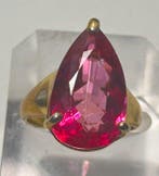 Ring met natuurlijk roze topaas uit Brazilië / 17 ct / Myu