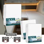 Textielpakket Camper lengtebedden met midden matras - 2, Verzenden, Nieuw, Wit