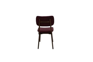 Vintage jaren 50/60 stoel – houten poten met bordeauxrode, Ophalen of Verzenden, Nieuw